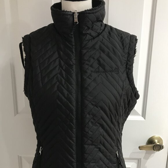 Free Country Blsck Vest with Fur Lining S - Picture 2 of 10
